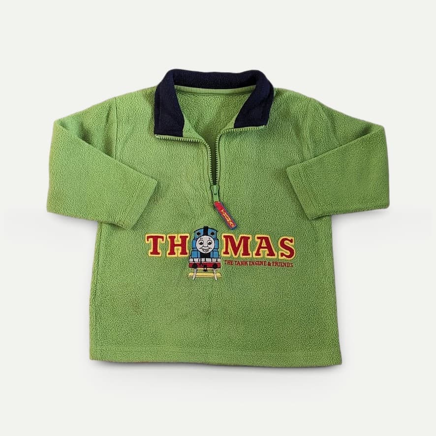 Green Thomas fleece, finished with Photolister